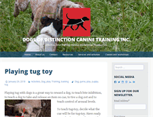 Tablet Screenshot of dogsofdistinction.com